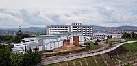 Una veduta aerea del nuovo look del Palazzo del Parlamento ruandese a Kimihurura, Kigali, il 16 maggio 2019. Emmanuel Kwizera.jpg