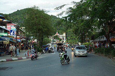 Ao Nang main street, early evening.