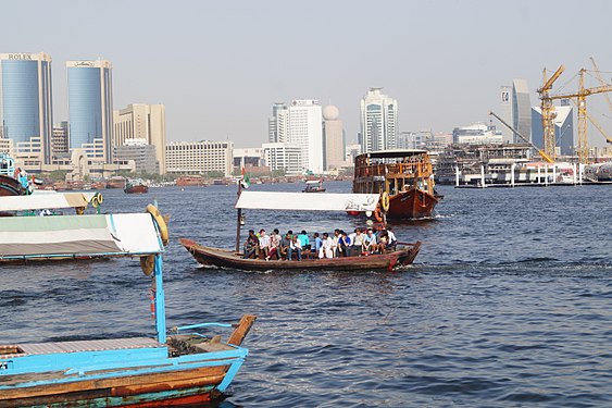 Arabic dhow on Dubai Creek