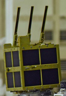 <span class="mw-page-title-main">AzaadiSAT</span> Indian earth observation satellite