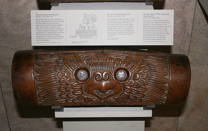 File:Aztec wooden drum.jpg