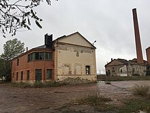 Antiguas instalaciones de la Azucarera del Jiloca en Santa Eulalia del Campo (Teruel)
