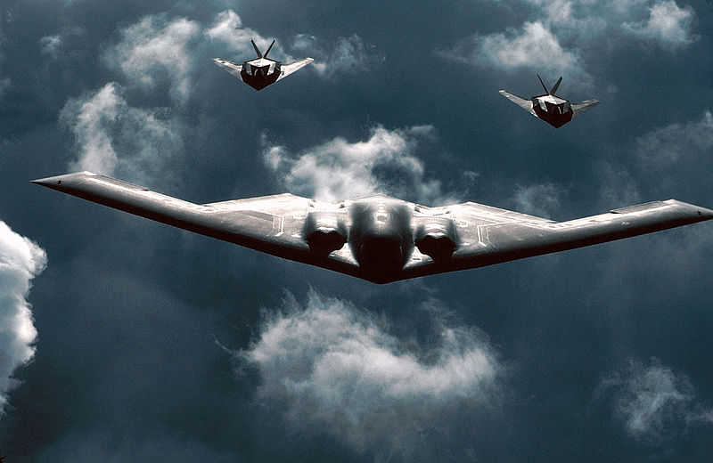 File:B-2 and F-117 Formation.jpg