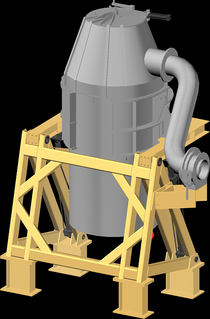 <span class="mw-page-title-main">Bottom-blown oxygen converter</span> Smelting furnace