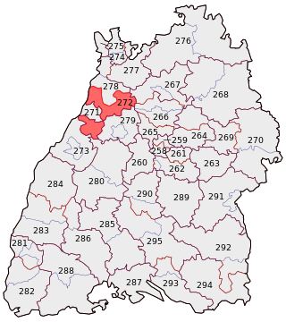 <span class="mw-page-title-main">Karlsruhe-Land (electoral district)</span> Federal electoral district of Germany