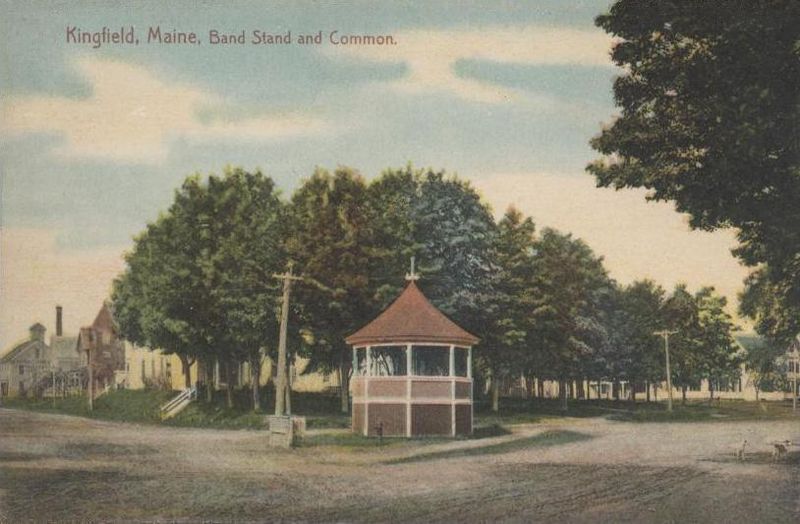 File:Bandstand & Common, Kingfield, ME.jpg