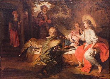 Les trois anges chez Abraham 1664 Barent Fabritius