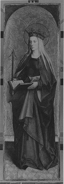 File:Bartholomäus Zeitblom - Flügel eines Altares, Die hl. Ursula Rückseite mit hl. Brigitta abgesägt (Inv.-Nr. 1207) - WAF 1205 - Bavarian State Painting Collections.jpg