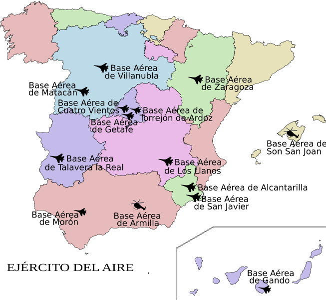 File:Bases Aéreas del Ejército del Aire de España.svg