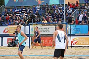 Deutsch: Beachhandball Europameisterschaften 2019 (Beach handball Euro); Tag 6: 7. Juli 2019 – Männerfinale, Dänemark-Norwegen 2:0 (25:18, 19:16) English: Beach handball Euro; Day 6: 7 July 2019 – Men's Final – Denmark-Norway 2:0 (25:18, 19:16)