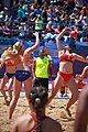 Deutsch: Beachhandball bei den Olympischen Jugendspielen 2018 in Buenos Aires; Tag 7, 13. Oktober 2018; Mädchen, Halbfinale – Niederlande-Kroatien 0:2 English: Beach handball at the 2018 Summer Youth Olympics in Buenos Aires at 13 October 2018 – Girls Semifinal – Netherlands-Croatia 0:2 Español: Handball de playa en los Juegos Olimpicos de la Juventud Buenos Aires 2018 en 13 de octubre de 2018 – Semifinales Femeninas - Países Bajos-Croacia 0:2