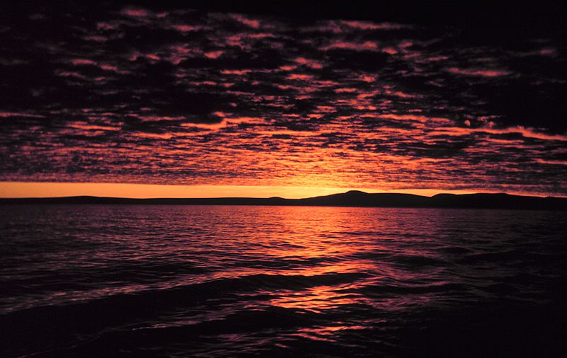 File:Bering Sea sunset - NOAA.jpg