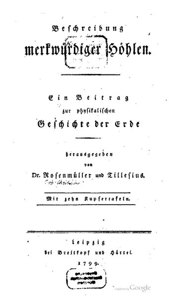 File:Beschreibung merkwürdiger Höhlen (Rosenmüller, von Tilenau).pdf
