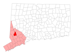 Location in Connecticut