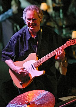 Frisell playing with the B3 Trio at Jazz Alley, Seattle on April 24, 2004