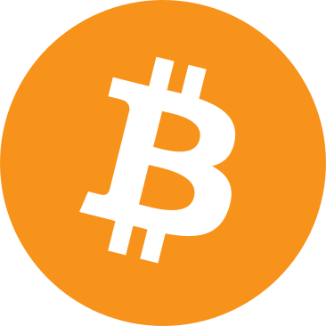 A logo for Bitcoin, the first decentralized cryptocurrency