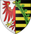 Blason de la principauté d'Anhalt au XIIIe siècle.
