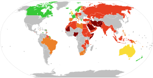 Blasphemy laws worldwide.svg