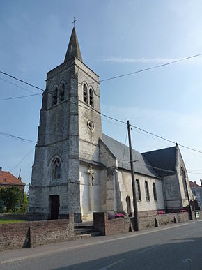 Blessy (Pas-de-Calais, Fr) église Saint Omer, tour.JPG