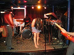 Bloody Panda performing live at the Club Midway in New York City on 24 July 2007