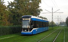 Bombardier tram in Krakow Bombardier NGT6 -2027.jpeg