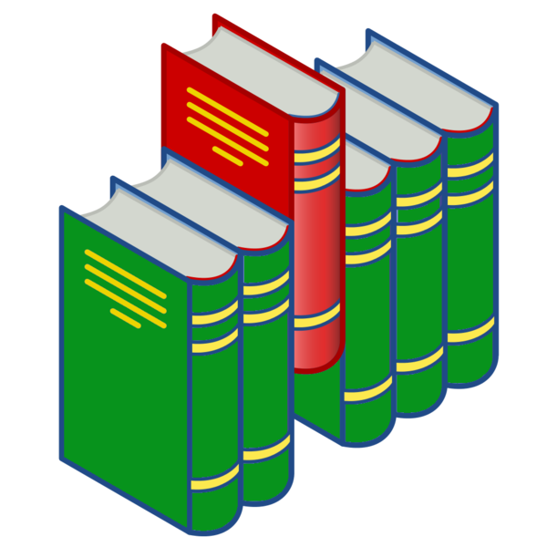 File:Bookshelf icon (red and green).png