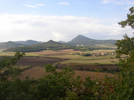 Beautiful landscape in České Středohoří
