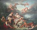 フランソワ・ブーシェ『エウロペの掠奪』1747年。油彩、キャンバス、160.5 × 193.5 cm。ルーヴル美術館[18]。