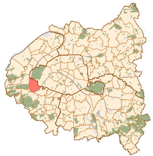 布洛涅-比扬古在大巴黎都会区的位置
