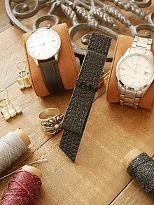 bracelet de montre en cuir de boeuf de Kobe