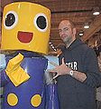 Brian Wood at a comic-book convention in Boston, 2002.