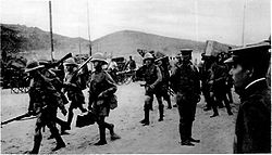 British troops arriving at Tsingtao in 1914
