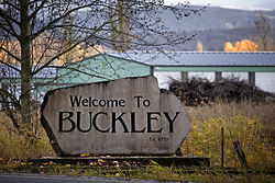 Buckley Welcome Sign