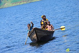 Boot auf dem Burera-See