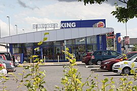 Burger King restaurant beside Junction One Retail Park, Antrim, County Antrim, Northern Ireland