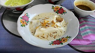 Burgo (food) Indonesian rice pancake