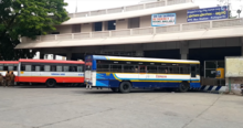 Buses at APSRTC Bus station Puttaparthi