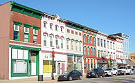 Contributing properties to the Marshall Business Historic District, Marshall, Illinois, US This is an image of a place or building that is listed on the National Register of Historic Places in the United States of America. Its reference number is 13000183.