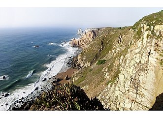 Vista para norte do Cabo da Roca