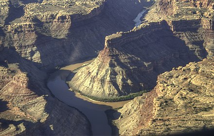 Aerial view of Confluence Overlook