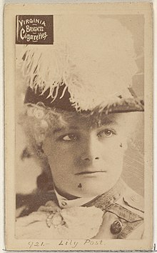 Card 921, Lily Post, from the Actors and Actresses series (N45, Type 2) for Virginia Brights Cigarettes MET DP830981.jpg