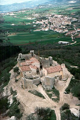 Aerial view of the Castel Camponeschi