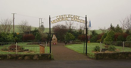 Castlecary Memorial Garden - built to commemorate two local children who died when, in 1958, a mineshaft suddenly opened up in their swing park.[54][55]