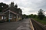 Castleton Moor railway station - start of the walk