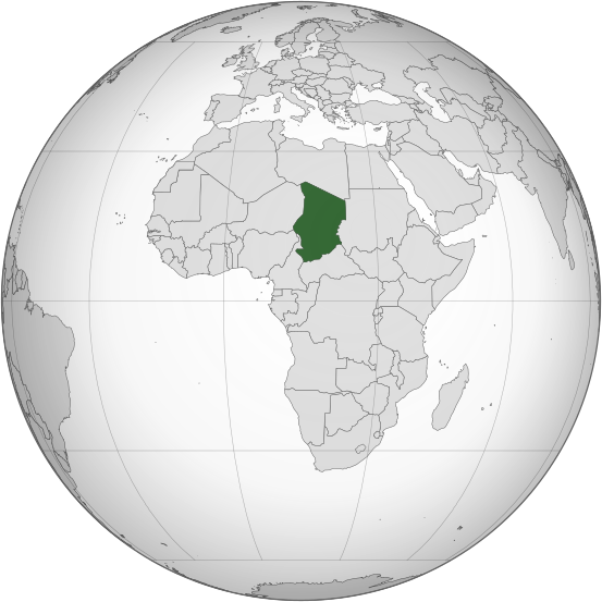 File:Chad (orthographic projection).svg