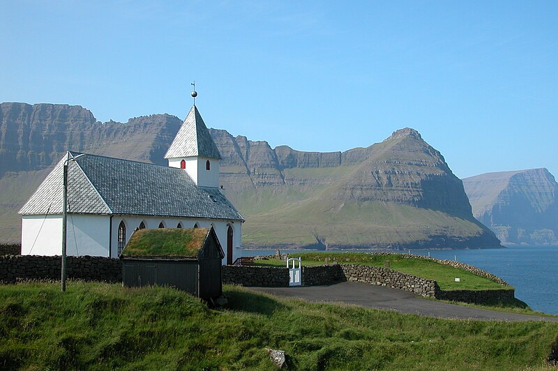 File:Church of Viðareiði, Faroe Islands.JPG
