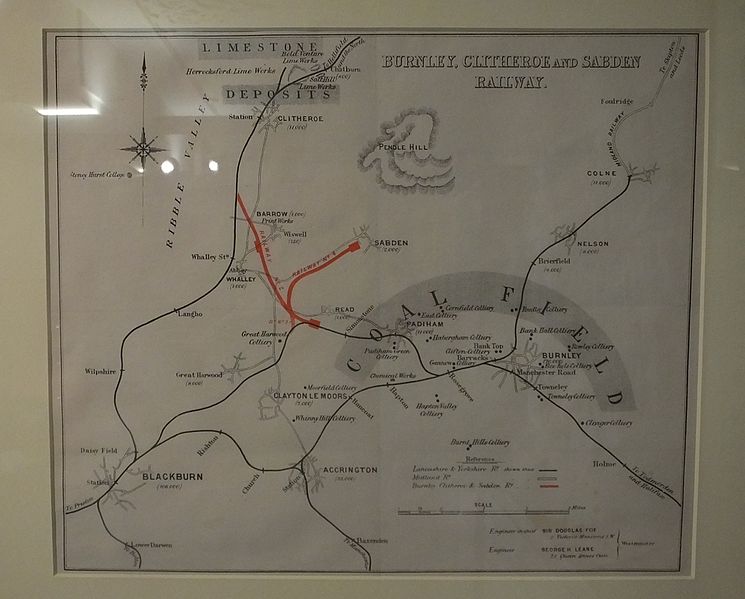 File:Clitheroe museum Burnley Clitheroe and Sabden Railway map 8668sc.JPG