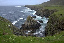 Unnamed stack at Ness of Collaster, Unst Coast between Ness of Collaster and Bogligarths, Westing - geograph.org.uk - 3542099.jpg