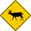 Colombia road sign SP-49 (deer).svg