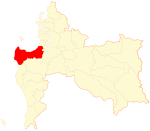 Коммуна Арауко на карте области Био-Био